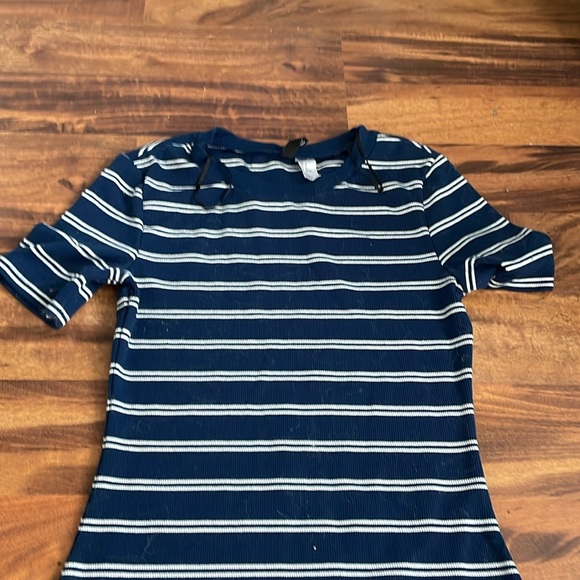 H&M Striped T Shirt Mini Dress - Picture 3 of 3